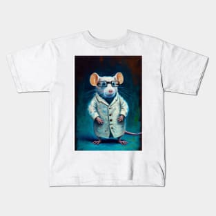 Lab Rats - impasto oil painting.  A rat doctor Kids T-Shirt